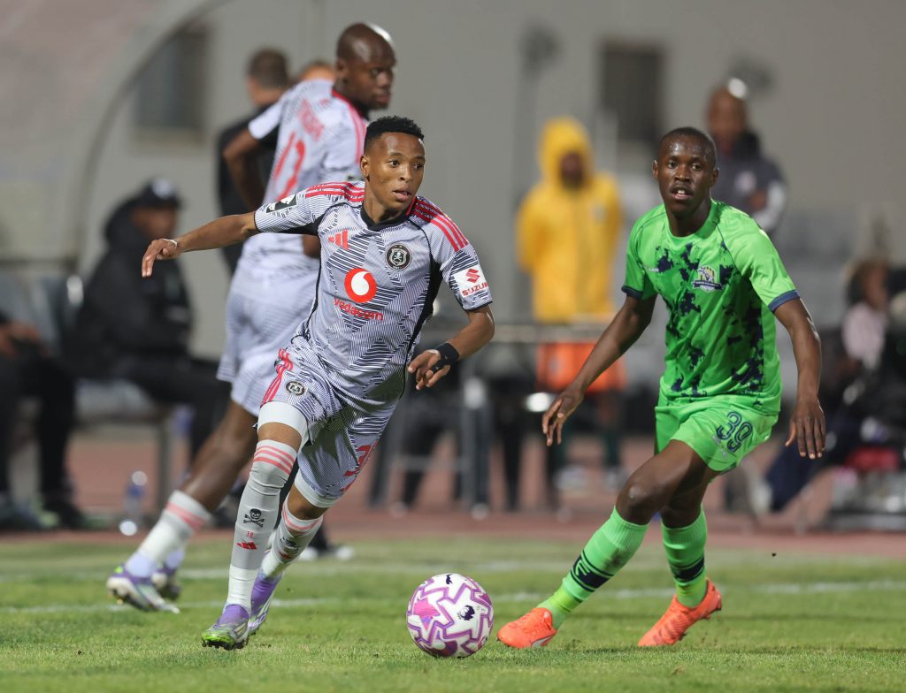 Marumo Gallants and Orlando Pirates at Dr Molemela Stadium at in Bloemfontein on the 12 August 2025 ©Samuel Shivambu/BackpagePix